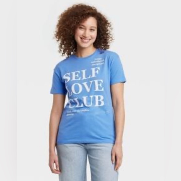 Grayson Threads XXL Women’s Blue Self Love Club T Shirt NEW - Picture 1 of 2